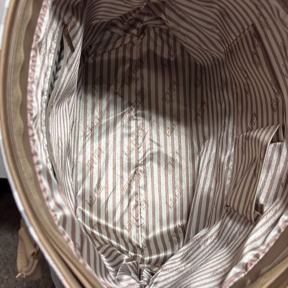 Kate Hill Brown Plaid Crossbody Shoulder Convertible Adjustable Handbag Purse - Picture 8 of 10